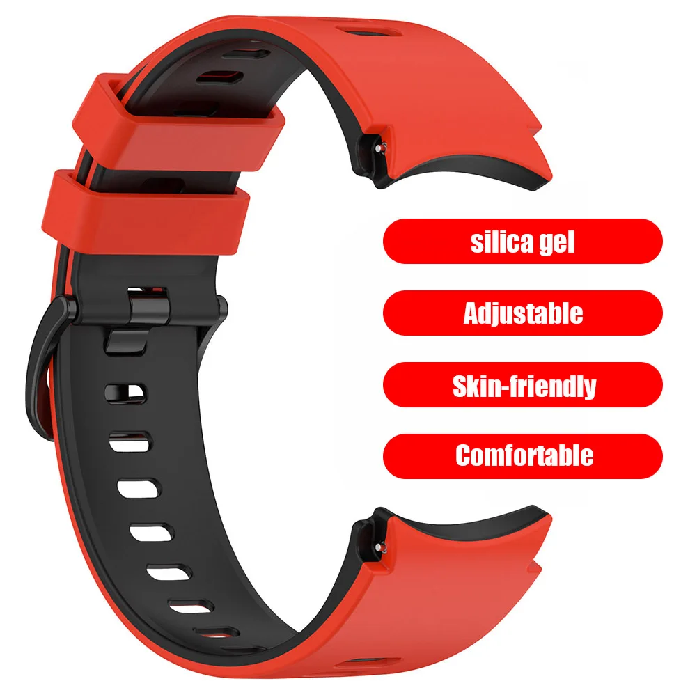 Silicone Strap for Samsung Galaxy Watch 6/6 Classic 40mm 44mm 43mm 47mm Long Lasting Sport Strap Sweatproof Silicone WatchBand