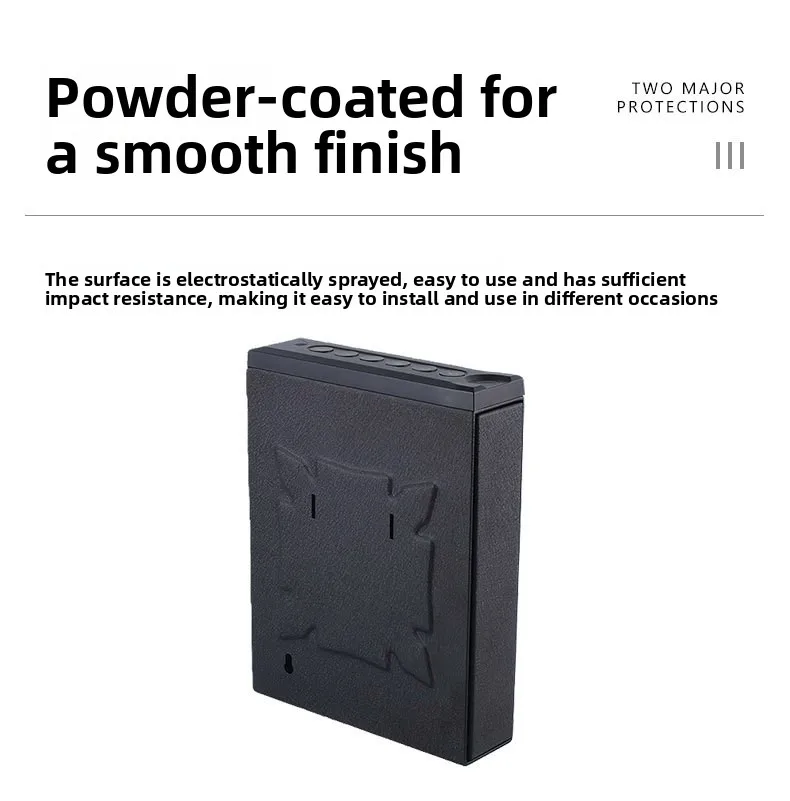 Push Pull Storage Box Q235 Material Solid Durable Anti Theft Fingerprint Lock Factory Supply Home Office Safe