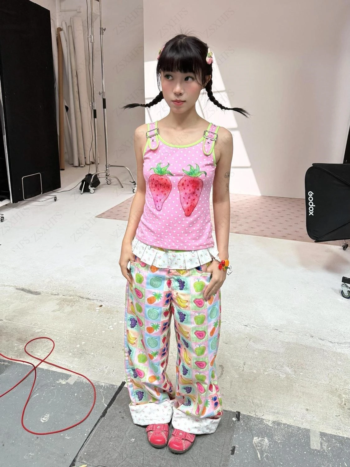 Roze crop top Y2K dameskleding - Baby Clothing Korea recensie en prijs