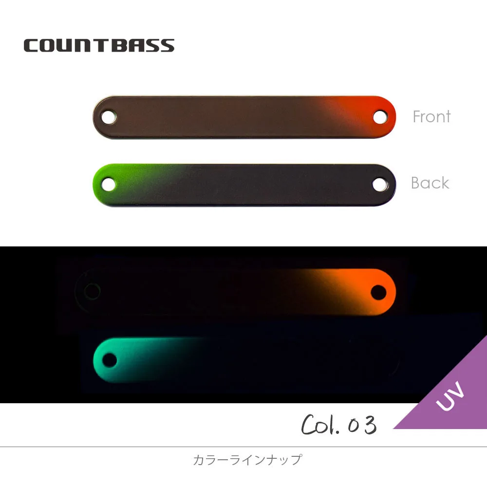 COUNTBASS 3/64oz 1,3g, 5/64oz 2,3g Messing Forellenlöffel mit Widerhaken UV-Farben Angelköder Hecht Anglerköder – Detail 9