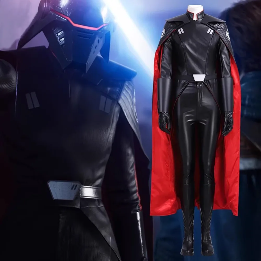 

Jedi Fallen Order Inquisitor Second Sister Cosplay Costume Adult Women Second Sister Outfit Cloak Halloween Battle Suit