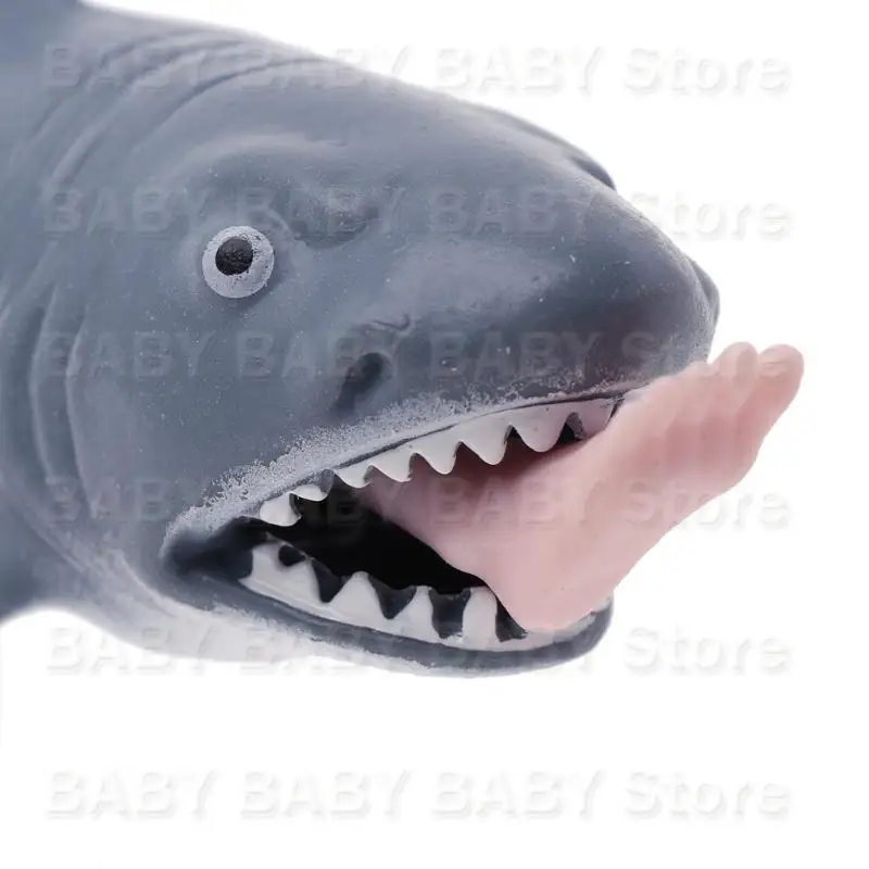 

Q81a Shark Squeeze Vent Toy Fun Ставник стресс пресса, чтобы выплюнуть детские новизные подарок.