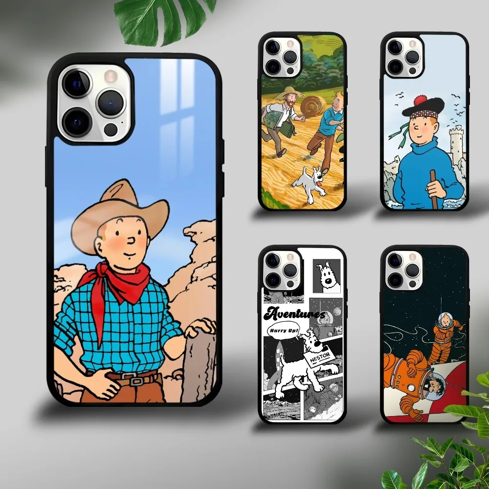 

The Adventures Of T-tintins Phone Case For iPhone 16 15 14 13 12 11 Pro Xs Max Mini Plus Celulares Hard Funda