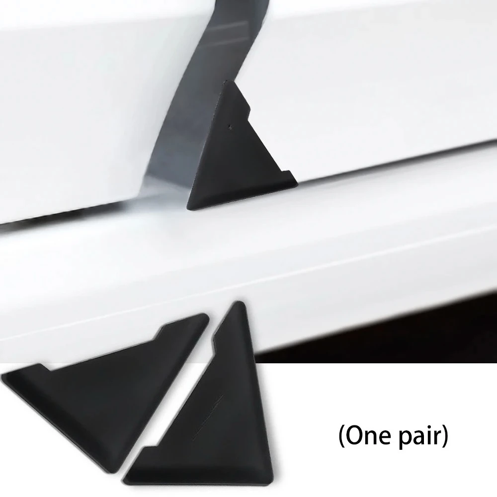 

2/4pcs black silicone car door corner cover bumper anti-collision scratch-proof sticker decorative accessories