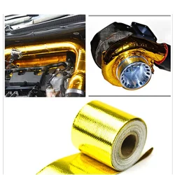 Motorcycle Exhaust Pipe Insulation Tape 79IN 197IN 394IN Self-adhesive Car Air Intake Pipe Decorative Tape Car Accessories