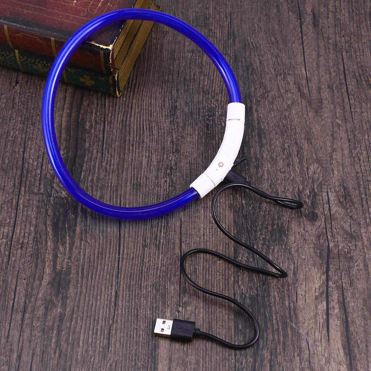 

LED Luminous Collar Night Glowing Pet Silicone Shine USB Rechargeable