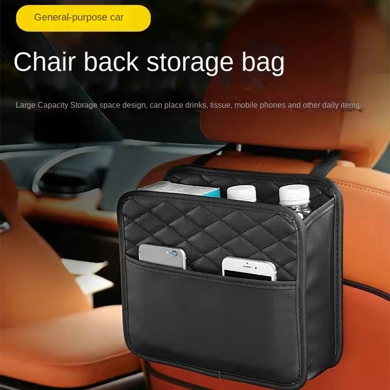 

Car Seat Back Storage Multifunctional Storage Box Car Seat Back Storage Arrangement Storage Garbage Hanging Bag Car Interior Dec