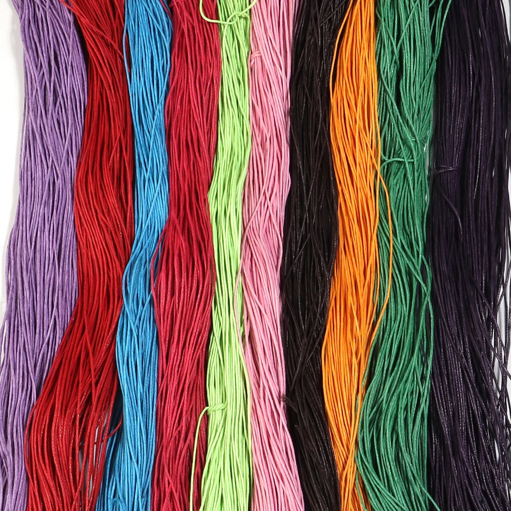 70m/lot 1mm Waxed Cotton String Colorful Beading Cord Rope For Jewelry Making DIY Bracelet Necklace Weaving Accessories Supplies image 6