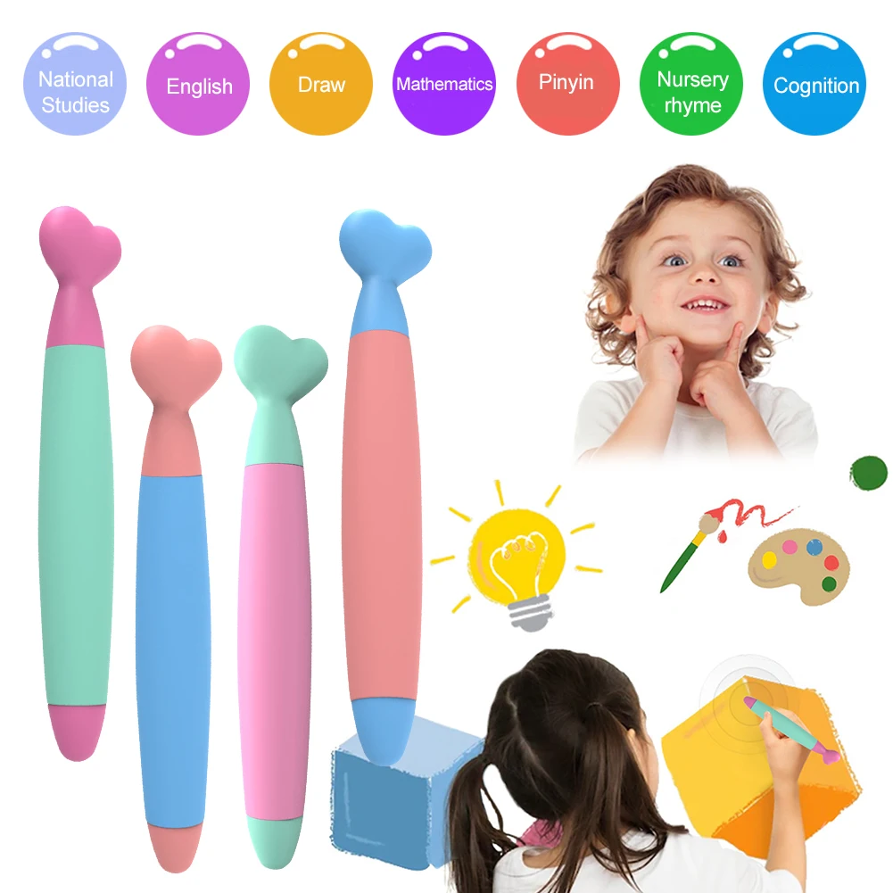 Children Silicone Stylus Pen with Durable Rubber Tip Kid Tablet Capacitive Drawing Writing Pen for iPad Touch Screen Stylus Pen