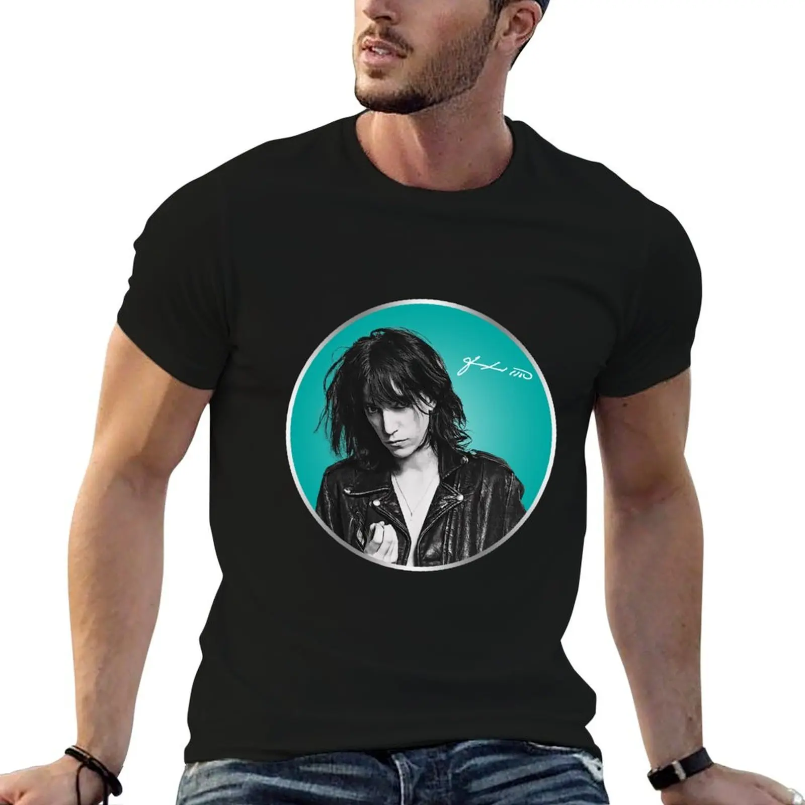 

Signature Patti Smith Gifts For Fans T-Shirt g man t shirts for men anime tshirt T-Shirt