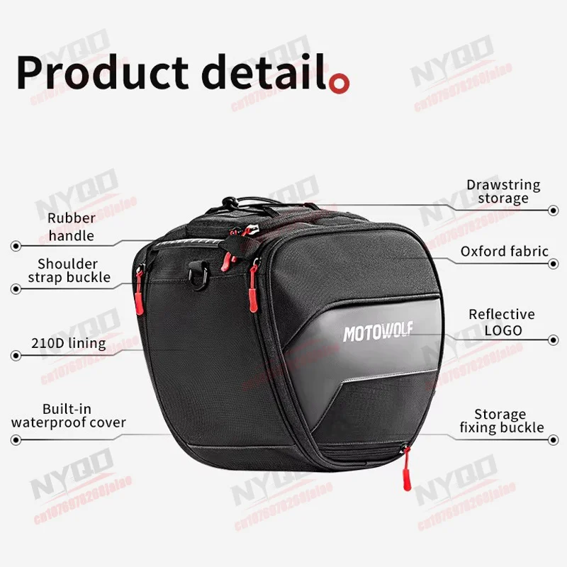 MOTOWOLF Motorcycle Men's Special Fuel Tank Bag Waterproof Durable Large Capacity Motorcycle Travel Scooter Rider Riding Bag view 5