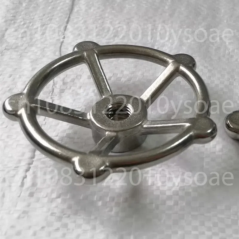 

Stainless steel handwheel plum blossom internal thread turntable 304 material 80 * M12, 100 * M16, etc Cast in one piece