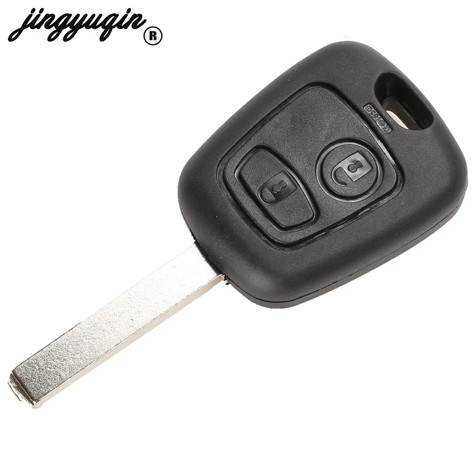 jingyuqin 2 Buttons for Peugeot 206 306 307 107 207 407 For Citroen Saxo Picasso Xsara Berlingo Remote Key Case Shell Fob