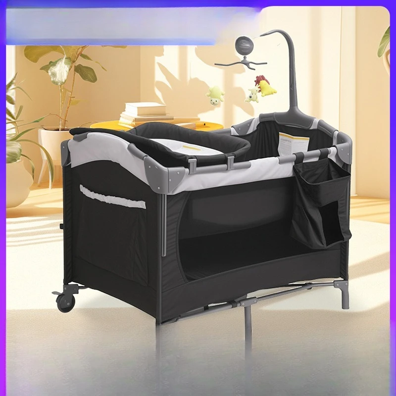 เตียงเด็กอเนกประสงค์แบบพับได้ เตียงเด็กอ่อนแบบเคลื่อนย้ายได้