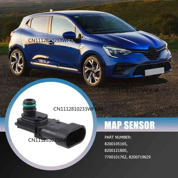 Suitable for 8200121800 8200105165 7700101762 MAP Sensor for Renault Clio Espace Kangoo Megane Scenic Laguna Logan Thalia 1.2