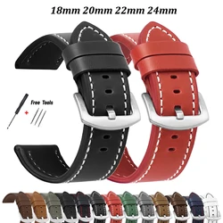 Watch Strap for Samsung Galaxy Watch 6 5 4 40mm 44mm 18/20/22/24mm Bands Vintage Bracelet for Xiaomi Redmi Watch 3 Lite/Active