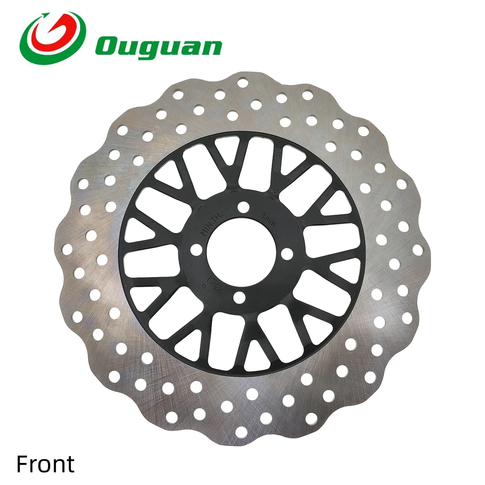 

ouguan 264.5mm/220mm for GY200 GY 200 200cc Motorcycle Front Rear Brake Disc Rotor Pad