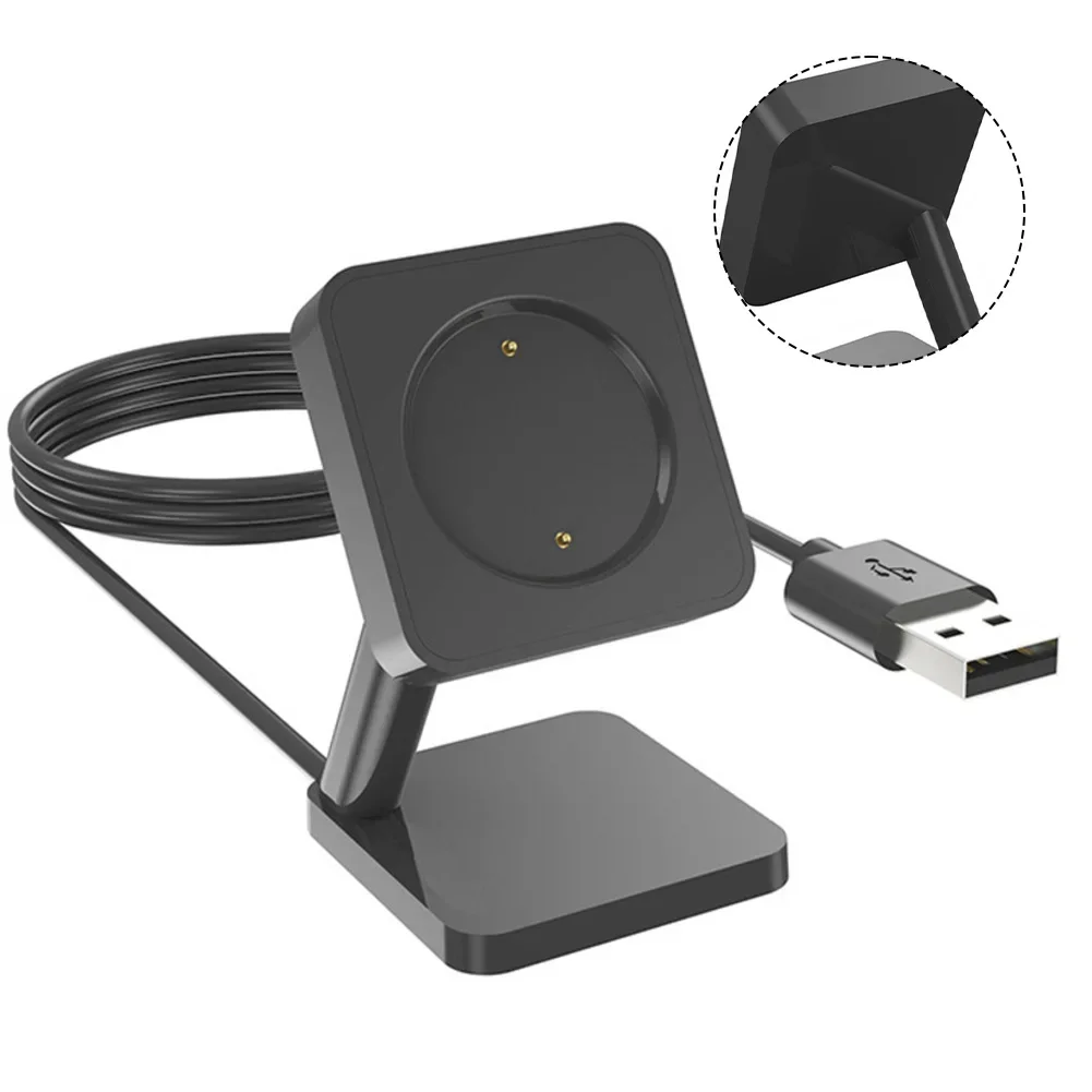 데스크탑 스탠드 전원 충전기 Amazfit Bip6 시계 교체 충전기 스탠드 액세서리 용 USB 충전 케이블 도킹 스테이션 홀더