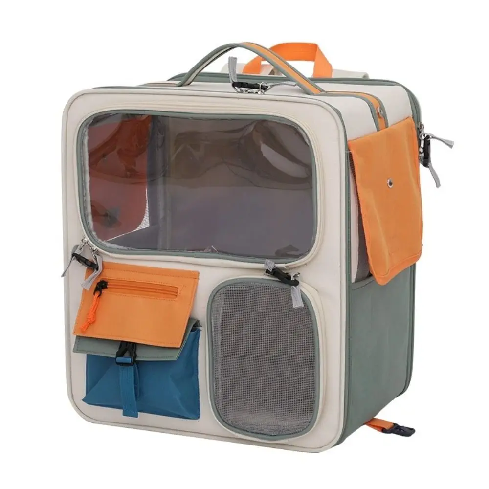 

New Portable Cat Backpack Transparent Window Large Capacity Pet Backpack Cat Carriers Bag Camping