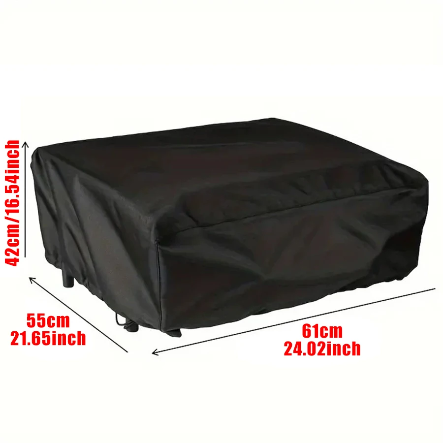 Waterproof Grill Cover Heavy Duty Oxford Fabric Outdoor Dustproof Weather Resistant Flat Top Grill Protective Cover