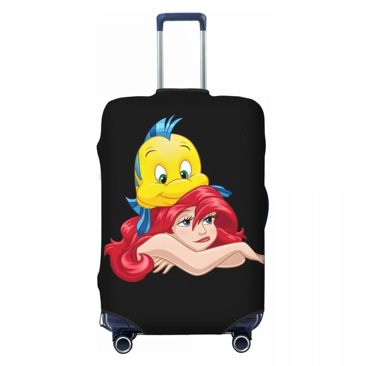 

Чехол для чемодана с изображением маленькой Русалочки, модный защитный чехол для чемодана с принцессой Ариэль, подходит для чемоданов 18-32 дюймов