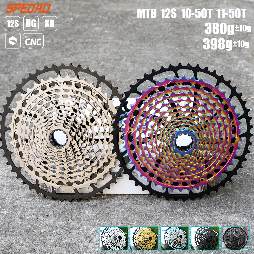 12-Speed MTB Bike Freewheel 10-50T 11-50T Gold Black Silver