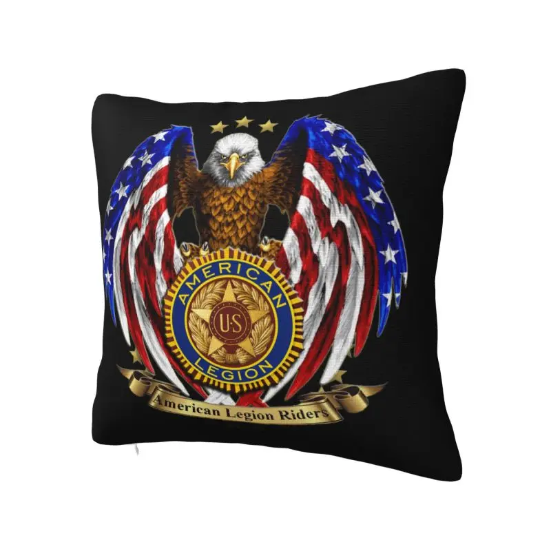 American Legion Riders Logo Square Pillowcover Decoration Cushions Throw Pillow for Car Double-sided Printing