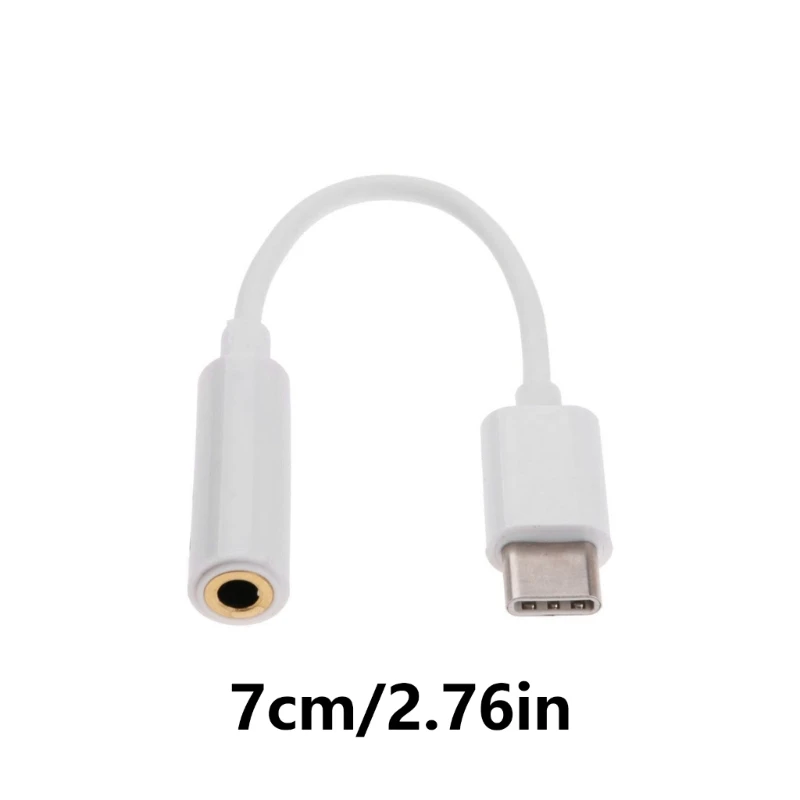 2 Chiếc USB C Dài 7Cm Đến 3 5Mm Dây Chuyển Đổi Dây Điện Thoại Máy Tính Bảng Phụ Kiện