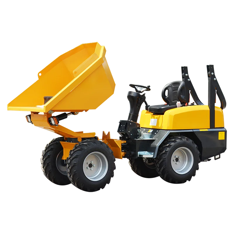 Newly Designed Mini Dump Truck 4-Wheel Drive Small Hydraulic Unloading Dump Truck for Sale