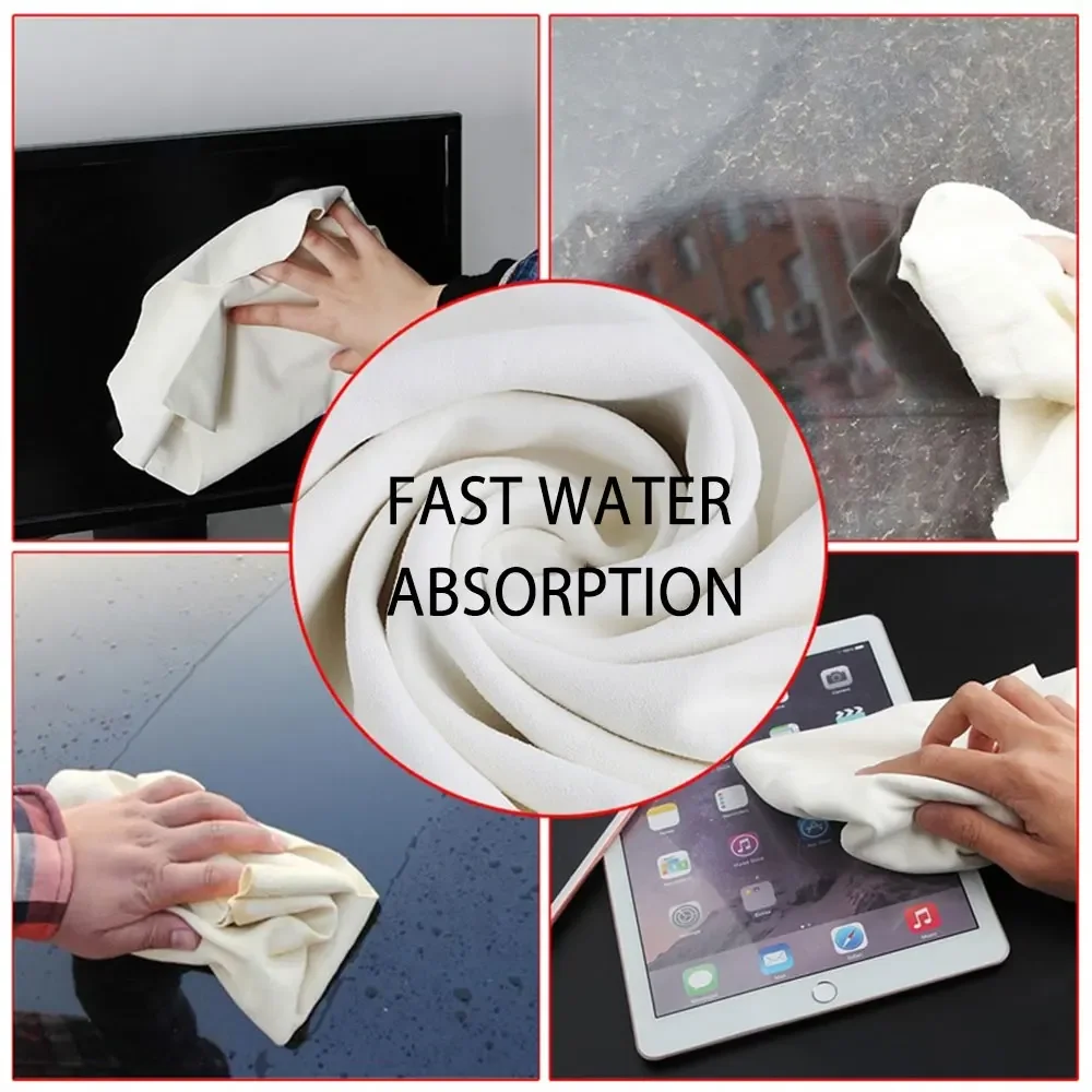 Car Clean Chamois Leather Cloth Car Home Washing Motorcycle Wash Care Quick Dry Wash Towel Super Absorbent Drying Rags 60x40cm image 4
