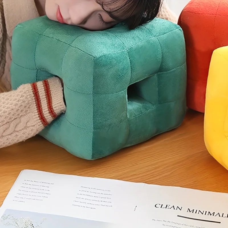 Creative Multifunctional Pillow Cube Shape Plush Cushion Throw Pillow Soft High Quality Nap Pillow