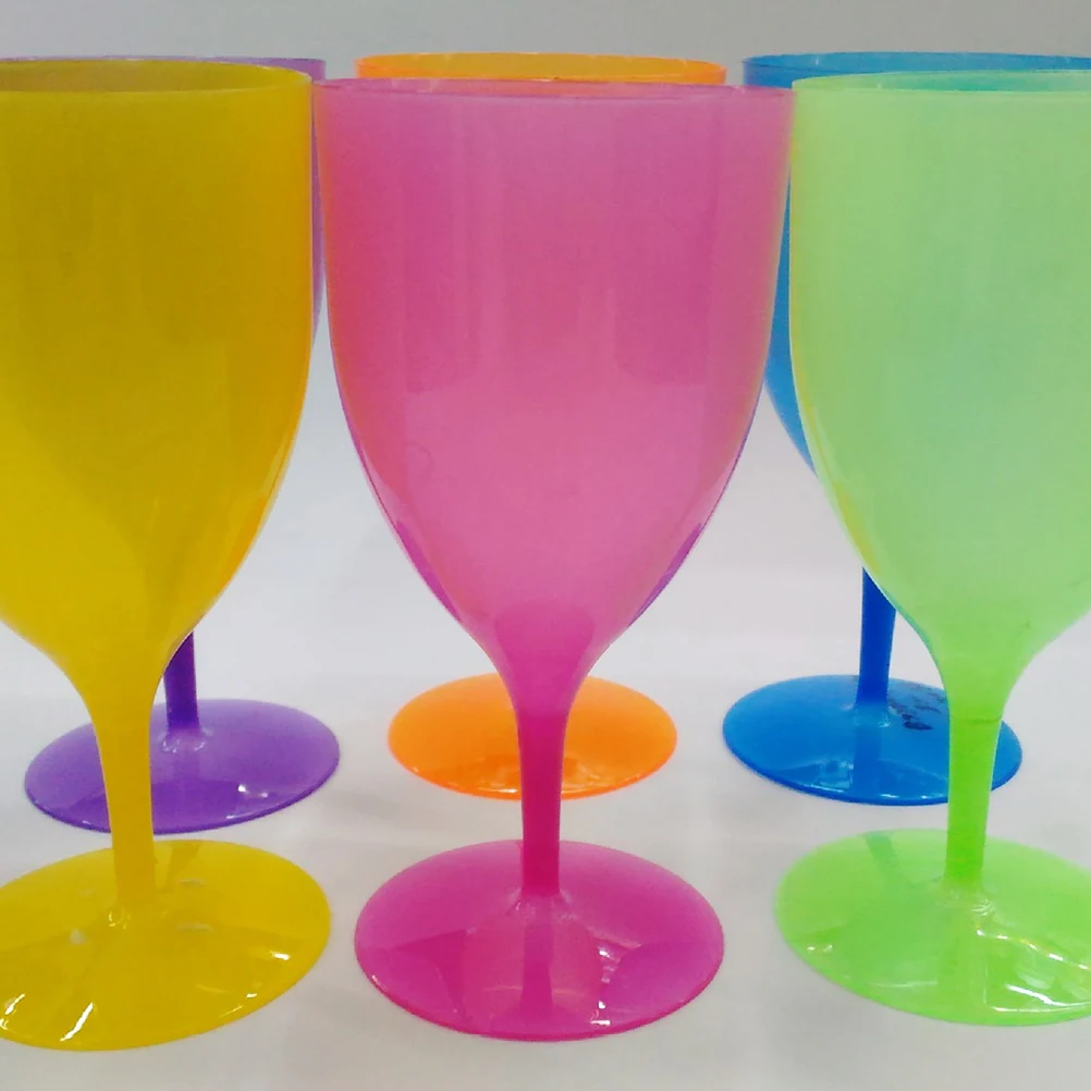 

12 Pcs Plastic Wine Glass Shot Glasses for Vodka Cocktail Reusable Hard Cups Goblet Party Whiskey Disposable