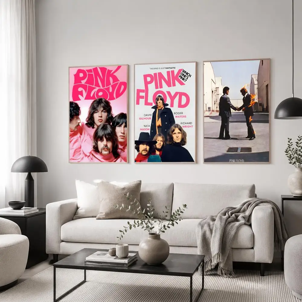 Band Pink Floyd Poster Classic Poster HD Art Sticky Wall Waterproof Home Living Room Bedroom  Aesthetic Decoration
