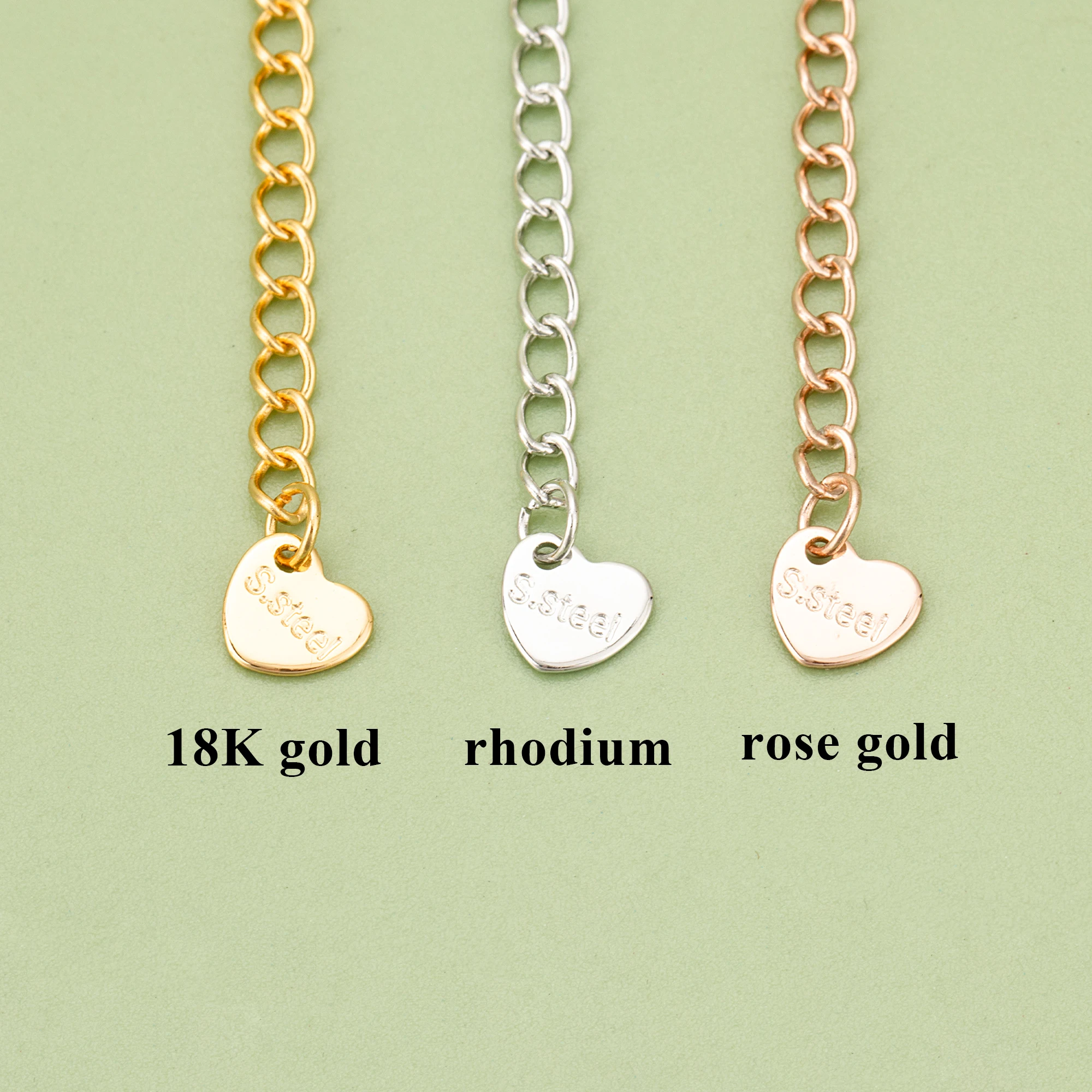 assoonas,10pcs/lot,MG21,jewelry accessories,stainless steel,rose gold plated,hand made,charms,jewelry making,extended chain