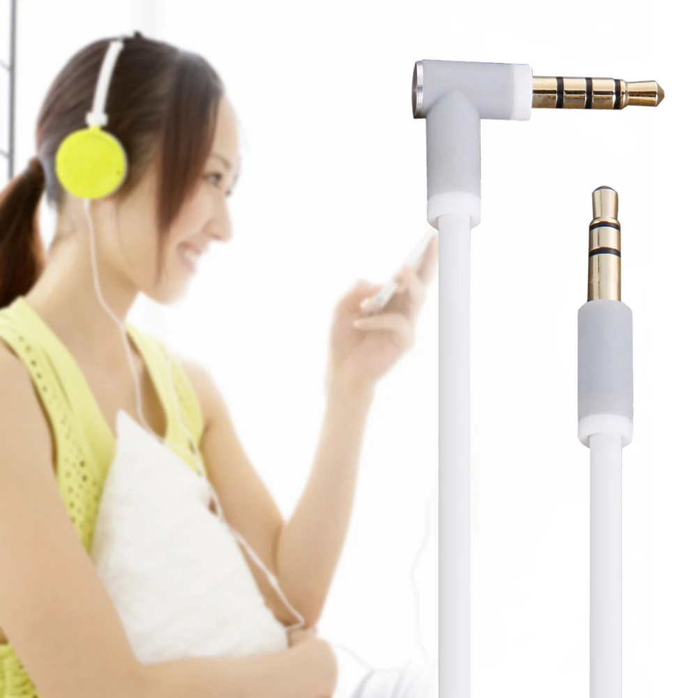 استبدال 3.5 مللي متر L جاك وصلة كابل الصوت سلك ل يدق سولو HD ستوديو برو