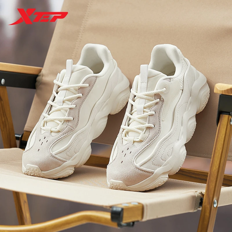 Xtep Nomadic Causal Shoes Women Comfortable Breathable Sports Shoes Retro 2023 Summer Fashion Outdoor Sneakers 877318320016