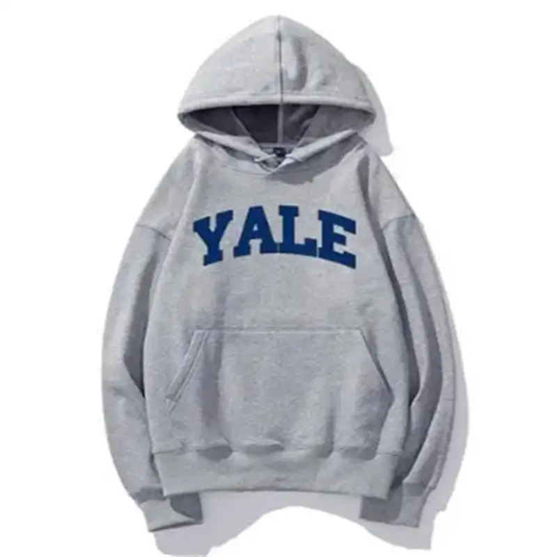 Yale University letter Printed Hoodie Unisex Cool Casual Long Sleeve Sweatshirt Pullover Adult Sportswear Classic Simple Trendy