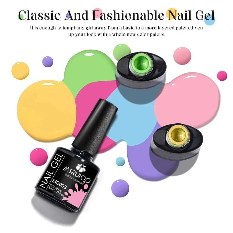 8pcs Gel Nail Polish Set HEMA Free 8ml Semi Permanent Soak Off UV Gel Varnish Nail Art Decoration Autumn Winter Nails Supplies