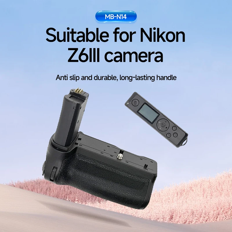 

MB-N14 Vertical Battery Grip Handle Holder Pack for Nikon Z6III Z6 III Camera Work with EN-EL15C Battery