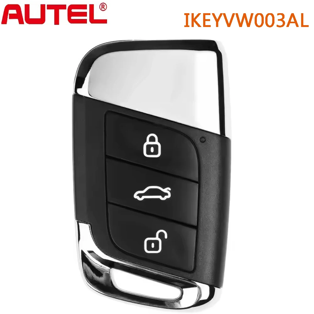 1 Stück Autel IKEYVW003AL VW003AL Universeller Smart-Fernschlüssel mit 3 Tasten für Volkswagen für Autel Smart Key für KM100 IM508 IM608