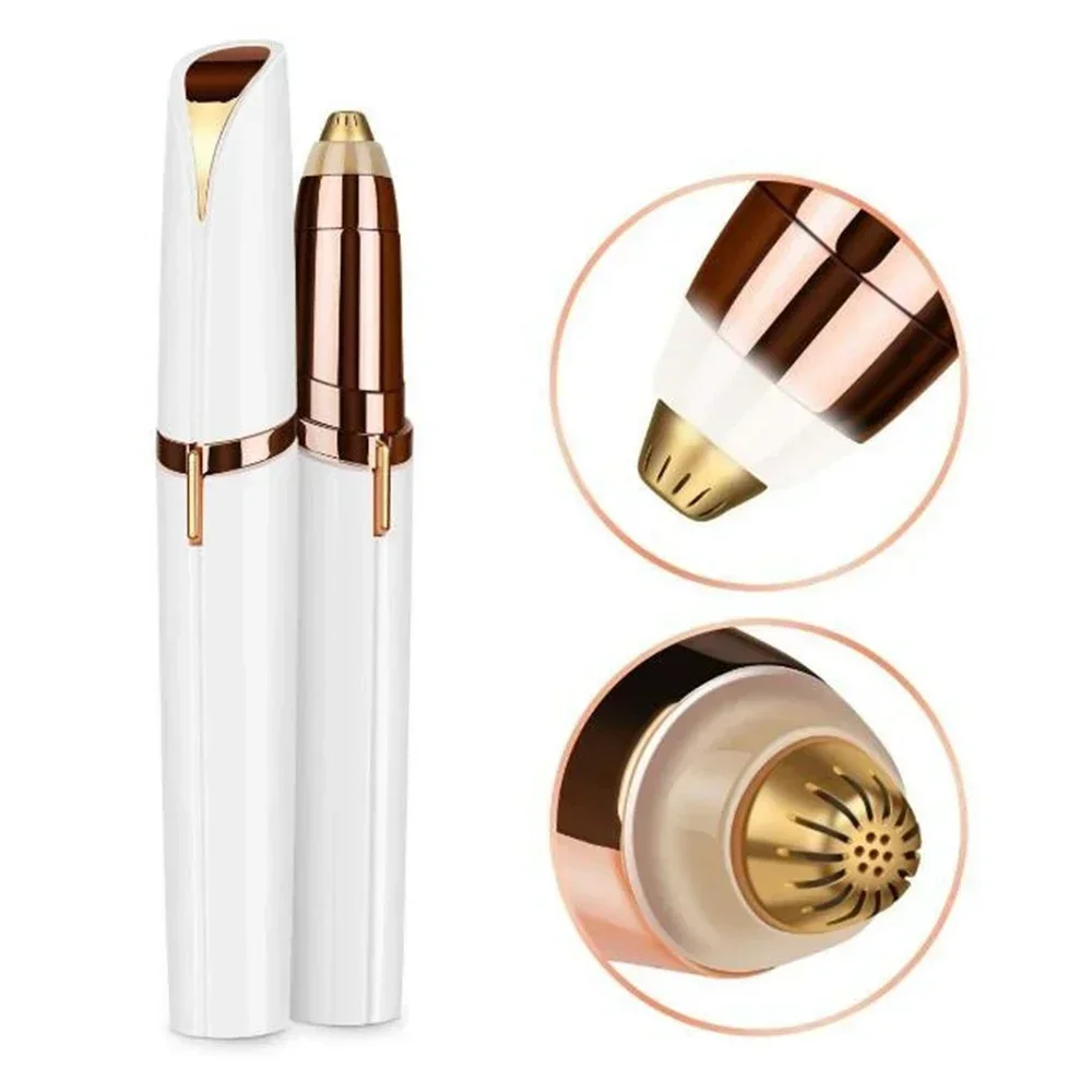 Electric Eyebrow Trimmer Potable Eyebrow Razor Eye Brow Shaper Shaver Epilator Facial Hair Remover for Women Beauty Makeup Tools