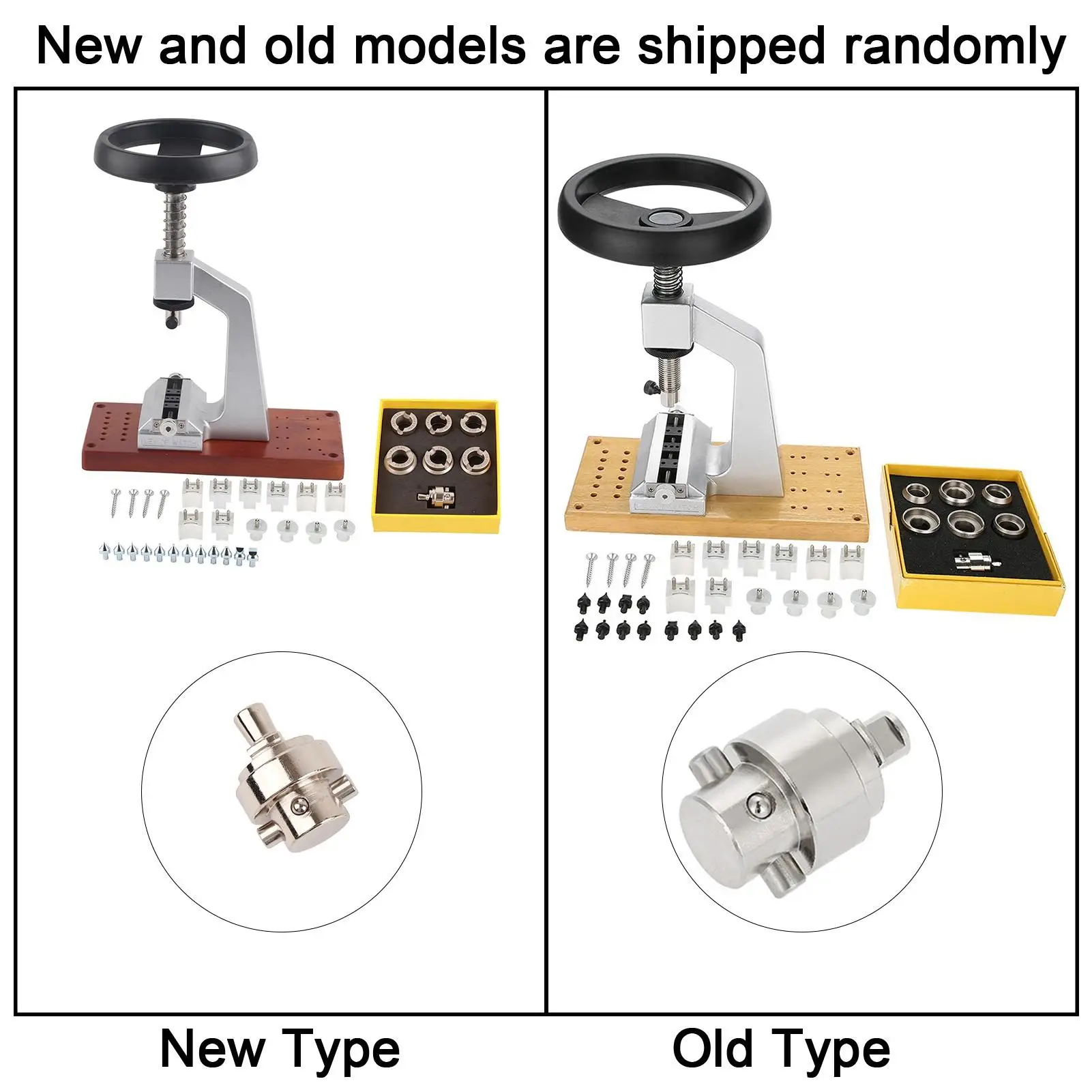 فتاحة علبة ساعة سطح المكتب 5700 مع 6 قوالب، ملحقات، إصلاح صانع الساعات، لصنع الساعات وفتحها