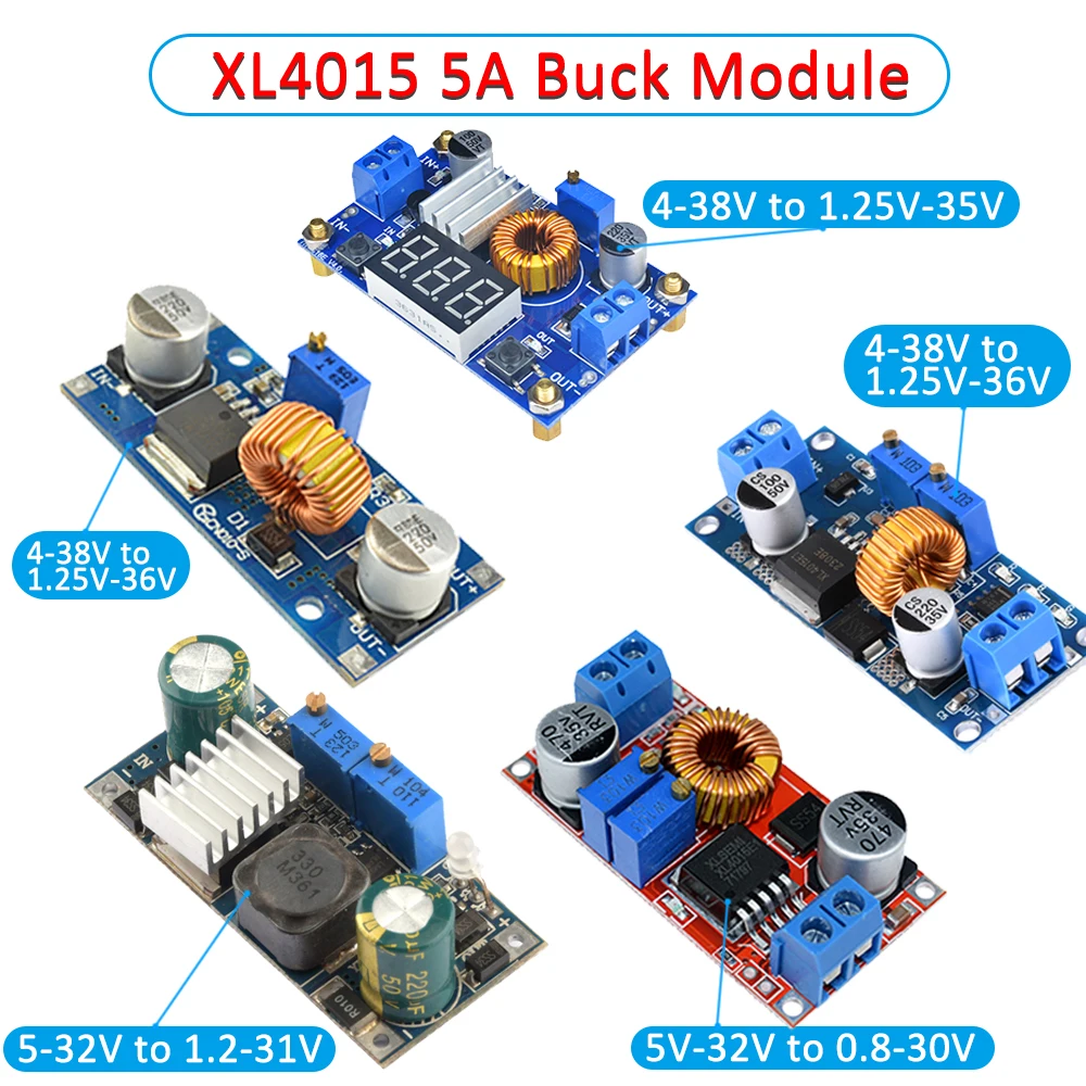 XL4015 5A DC to DC CC/CV Lithium Battery Step down Charging Board Led Power Converter Lithium Charger Step Down Module