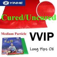 Goma de tenis de mesa Huang Jianjiang, de púas largas, especial, de una sola cara, curada/sin curar, de partículas medianas, para ping pong.