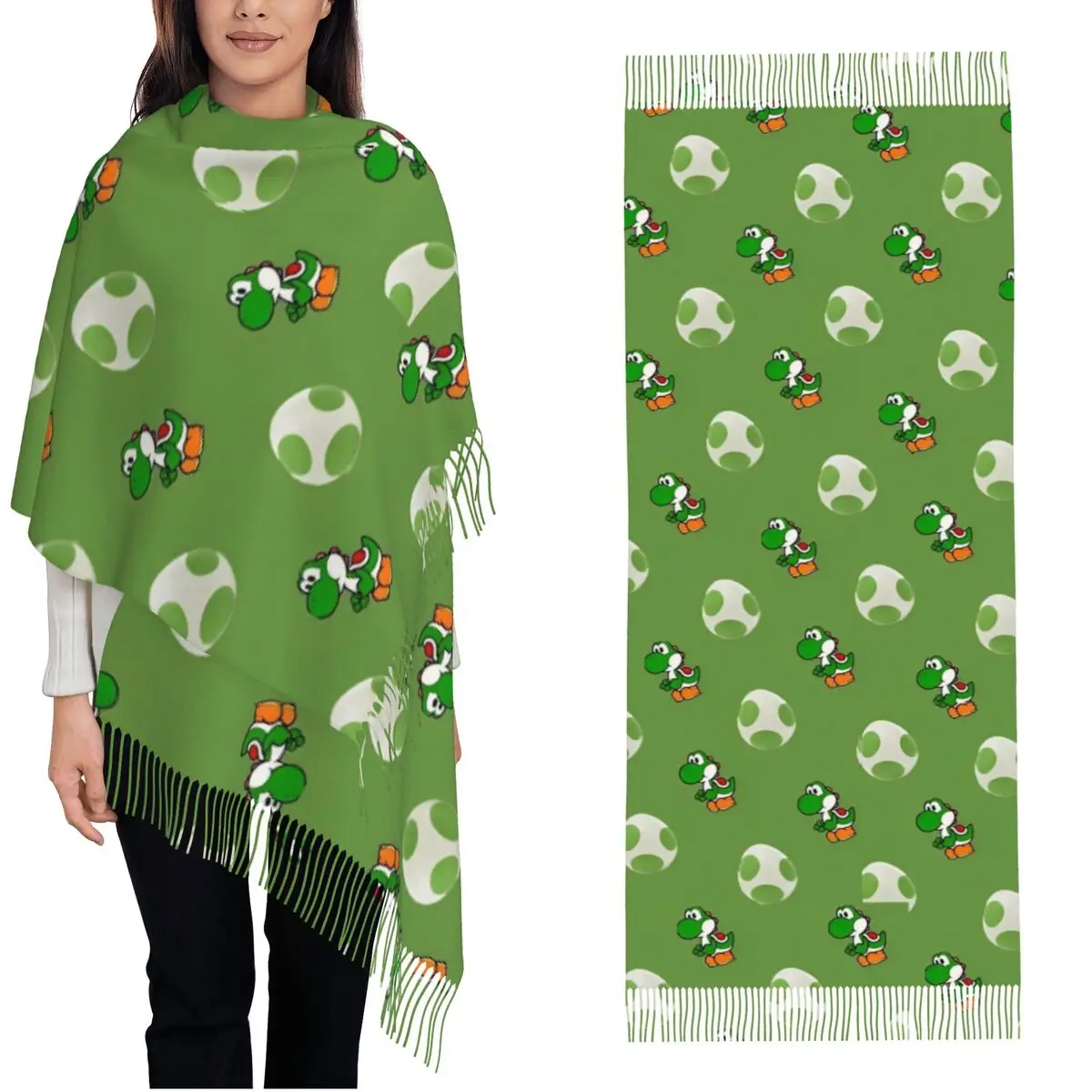 Womens Tassel Scarf… - image