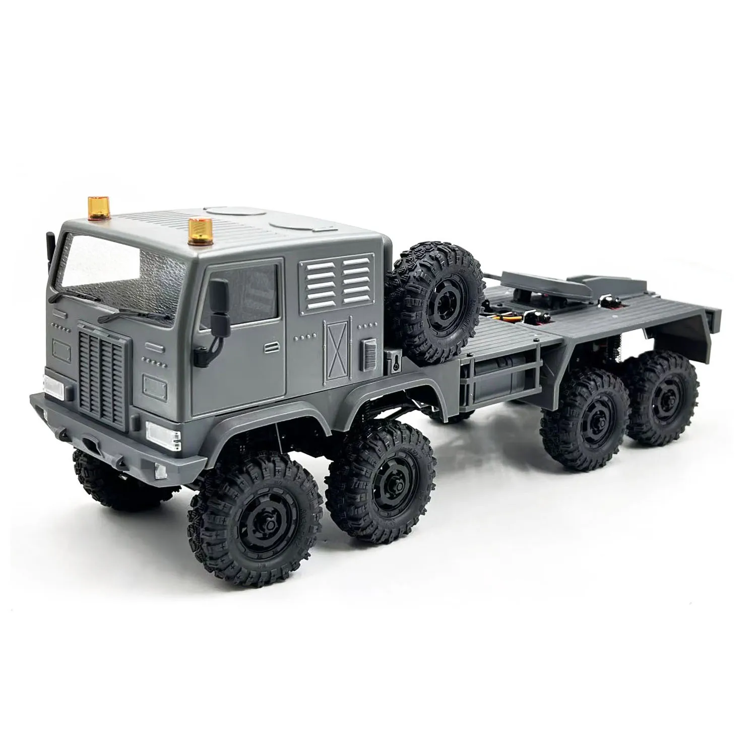 

8*8 RTR 1/18 Радиоуправляемый военный грузовик RC Внедорожник 280 Матовый двигатель Пятая колесная лебедка Металлический крючок Все колеса рулевого управления