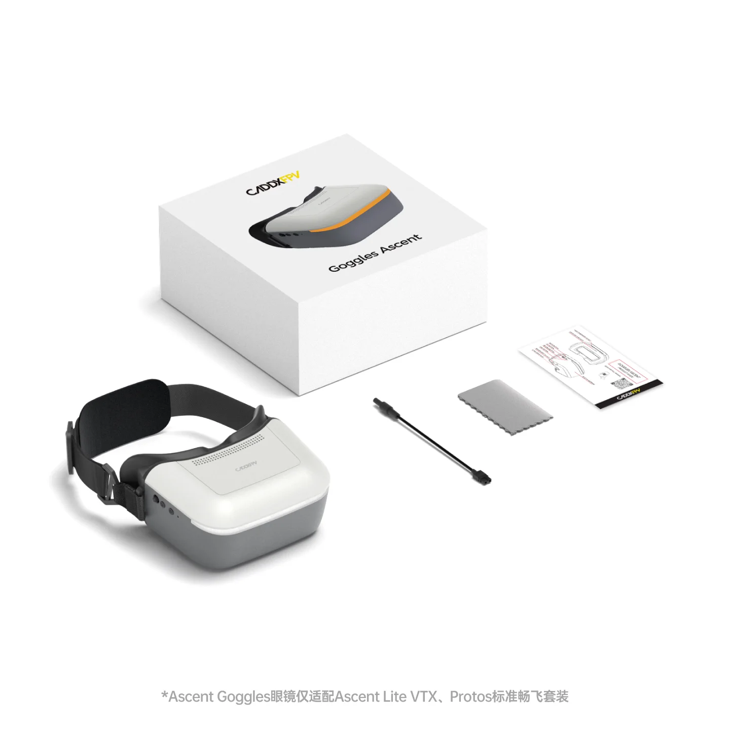 CADDXFPV WALKSNAIL Ascent Goggles FPV Goggles 5.8G 1920*1080 / 60Hz Screen Resolution For Ascent Lite VTX Kit