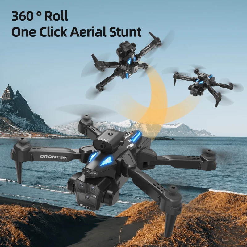 New C10S Drone 8K Professional HD Dual Camera Brushless Obstacle Avoidance Aerial Photography Foldable Quadcopter Toys Gifts