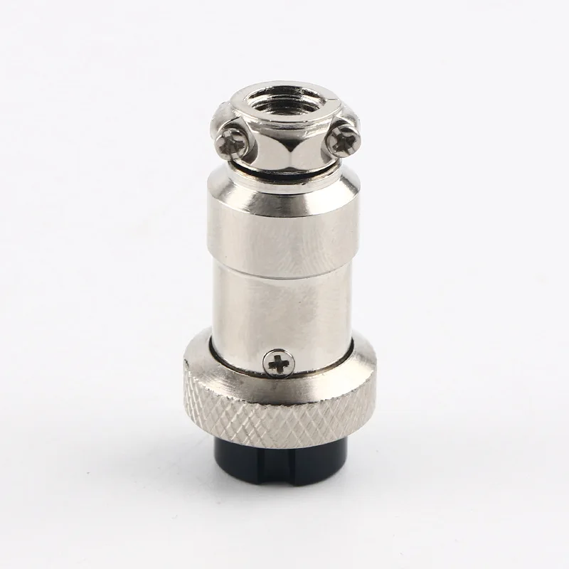 1set GX16 Nut Type Female Electrical Connector 3 Pin Circular Aviation Socket Plug Wire Panel Connector 12.44MM