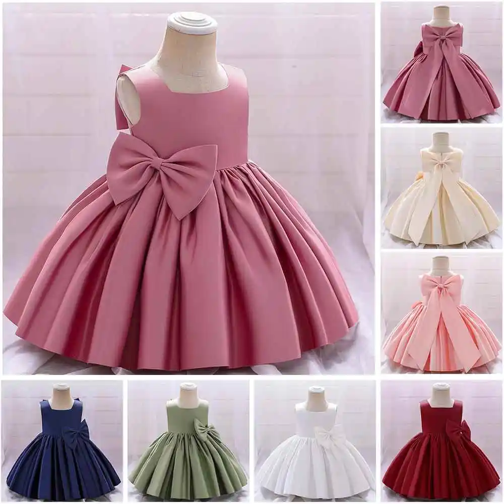 Girls Satin Knot Pi…